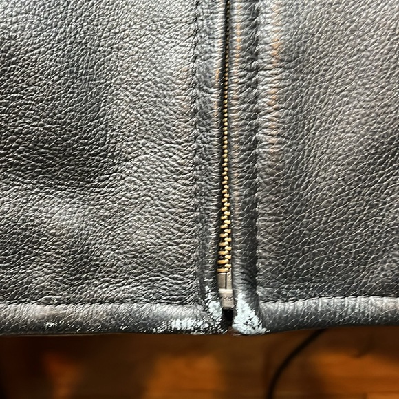 Harley Davidson Motorcycle Black Leather Riding Jacket 4XL - Picture 10 of 14